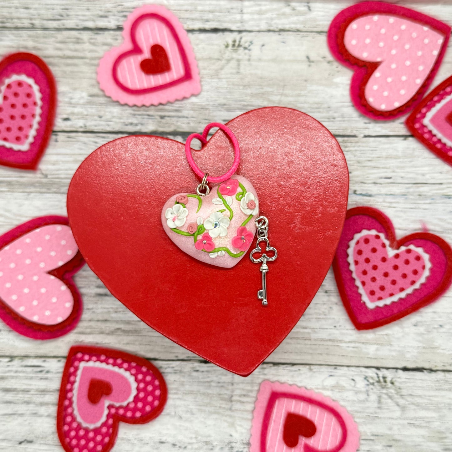 Pink Flowery Love Pendant