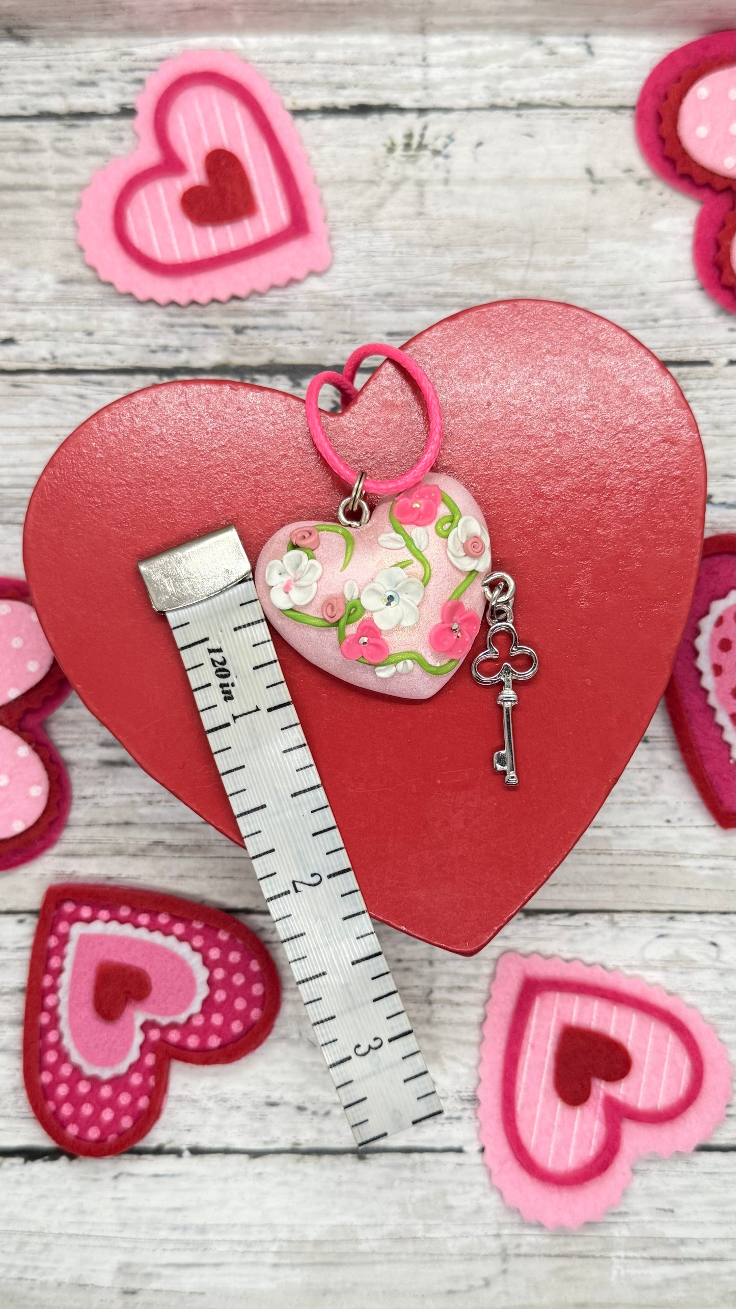 Pink Flowery Love Pendant